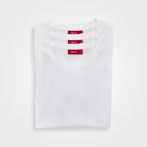 3 Pack | Women’s T-Shirts, Recycled Cotton, White