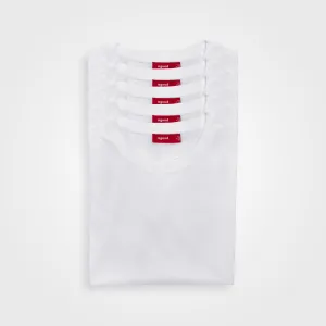 5 Pack | Women’s T-Shirts, Recycled Cotton, White