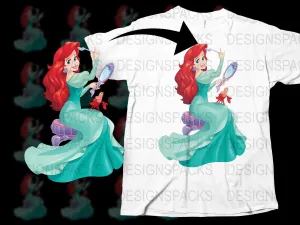 Ariel and Sebastian Enchanting Mermaid Png Digital Download