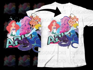 Ariel and Ursula Empowerment Graphic Png Digital Download