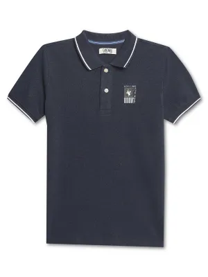 Boys Polo Neck Blue T-Shirt