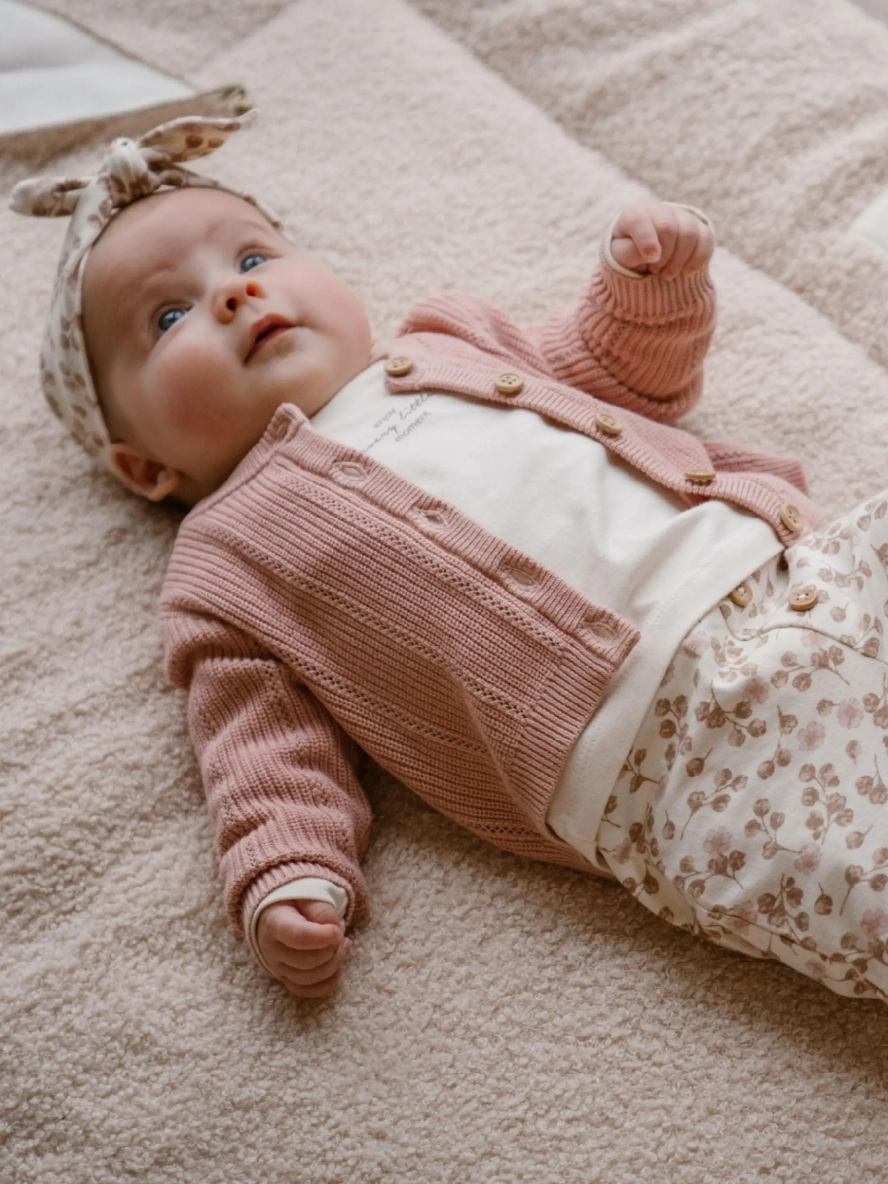 Cardigan Dusty Baby Pink | Dirkje