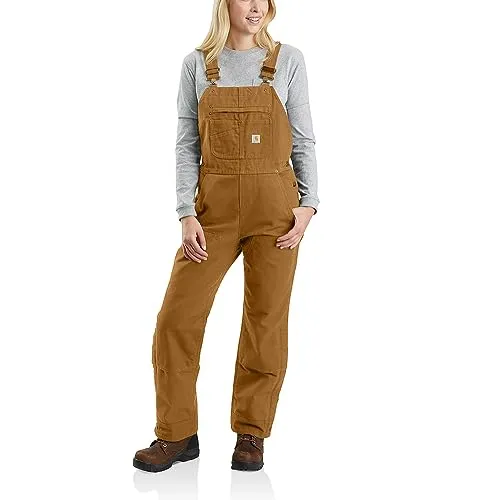 Carhartt 104049 Women's Relaxed Fit Washed Duck Insulated Bib Overall