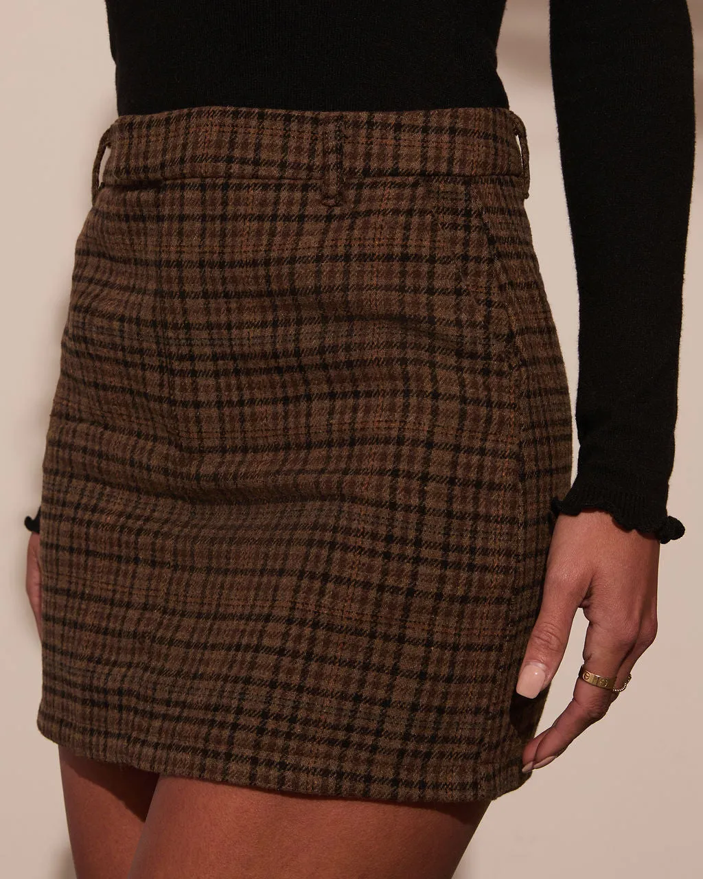 Carrey Mini Plaid Skirt