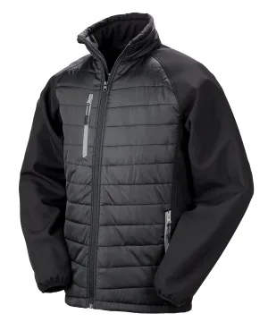 Compass padded softshell jacket | Black/Grey