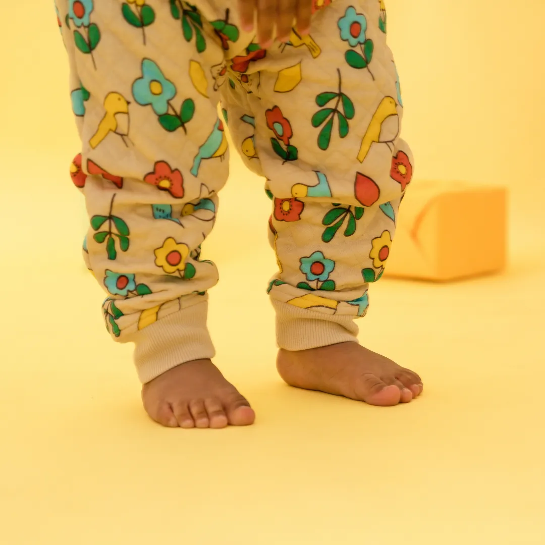 Cozy Nest - Quilted Full sleeve top and pants for kids