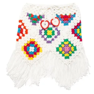 CROCHET RAINBOW FRINGE SKIRT