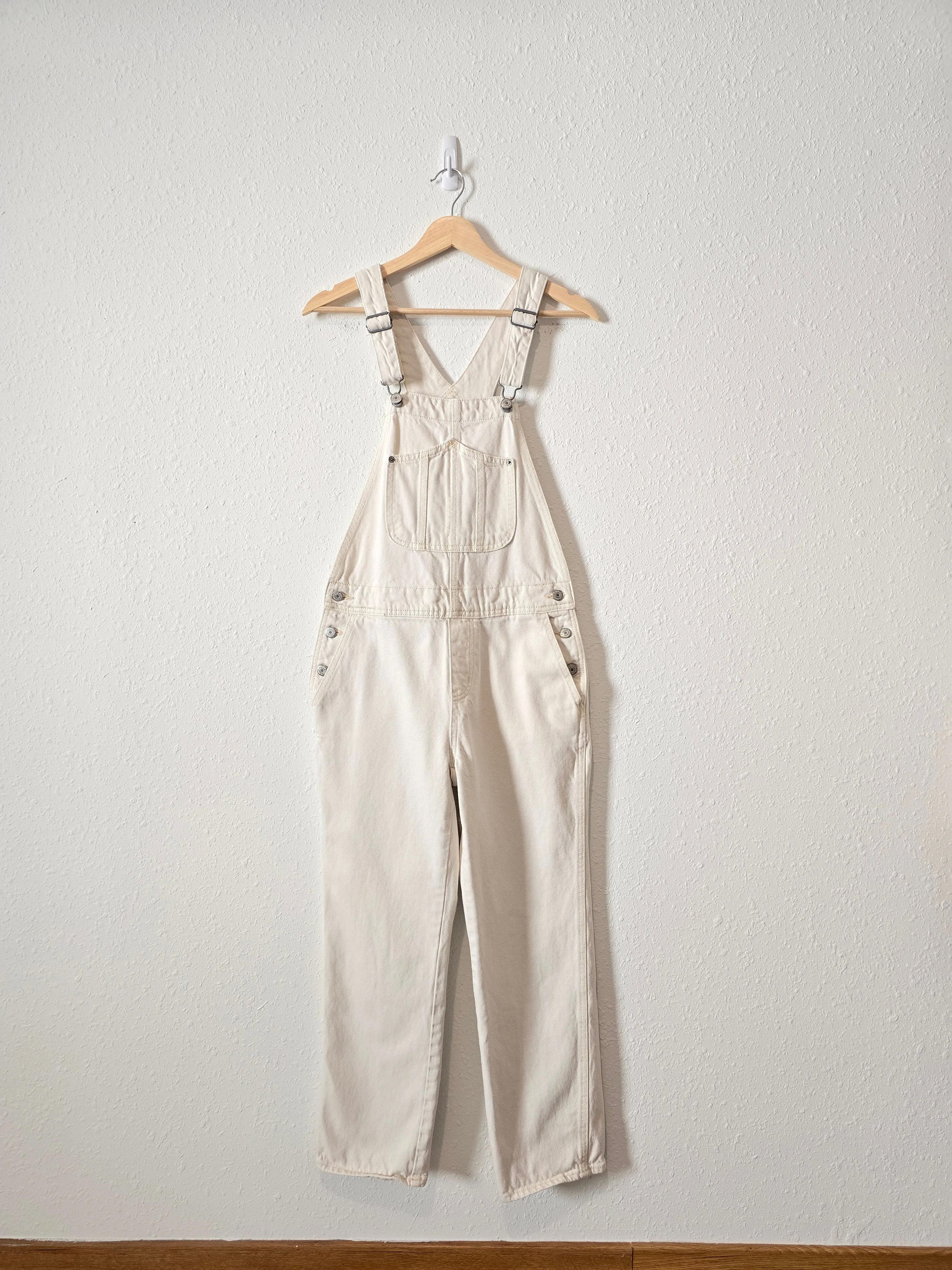 Ecru Cotton Denim Overalls (2)