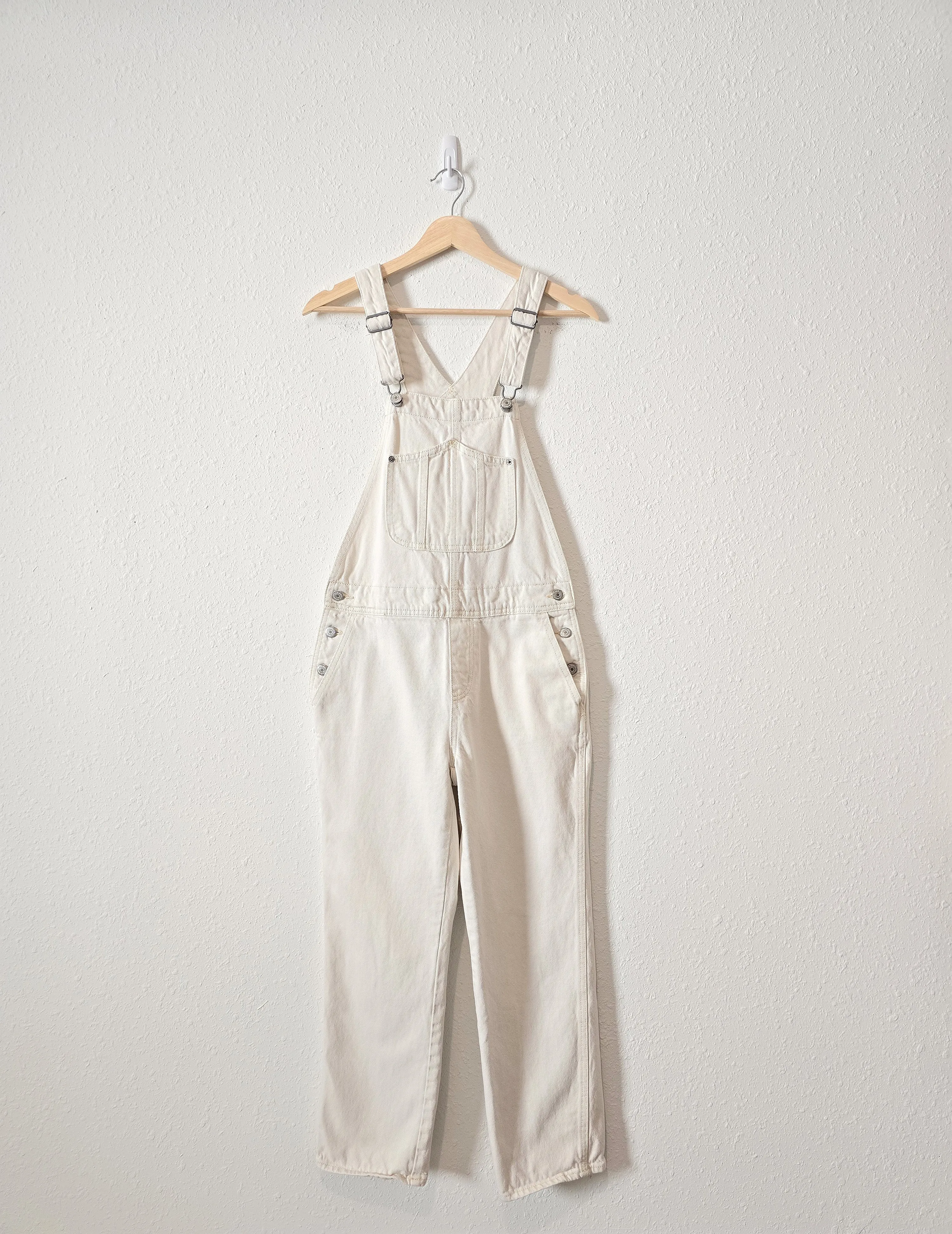 Ecru Cotton Denim Overalls (2)