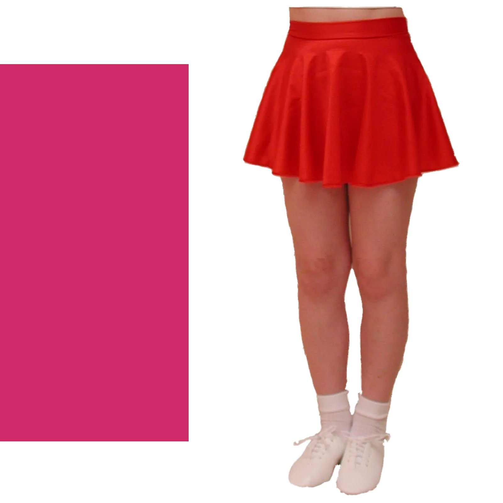 ECS - NYLON LYCRA SHORT LENGTH CIRCULAR DANCE SKIRT