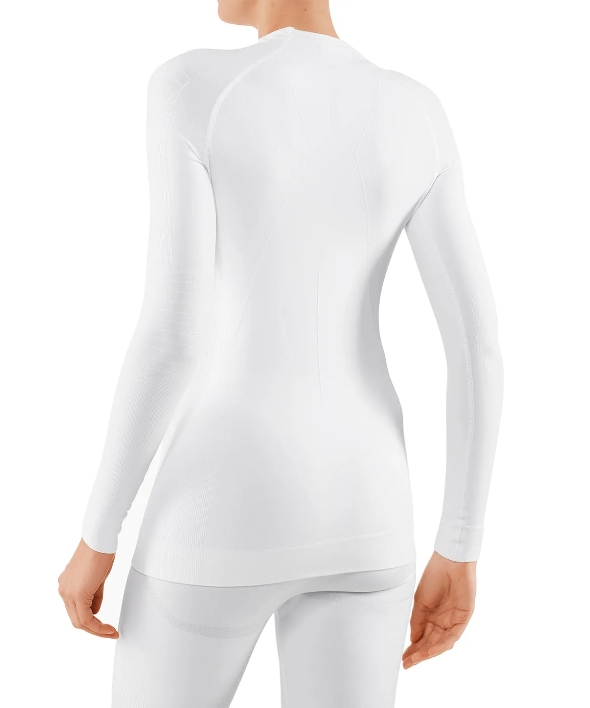 Falke Long Sleeved Tight Fit Ski Base Layer in White