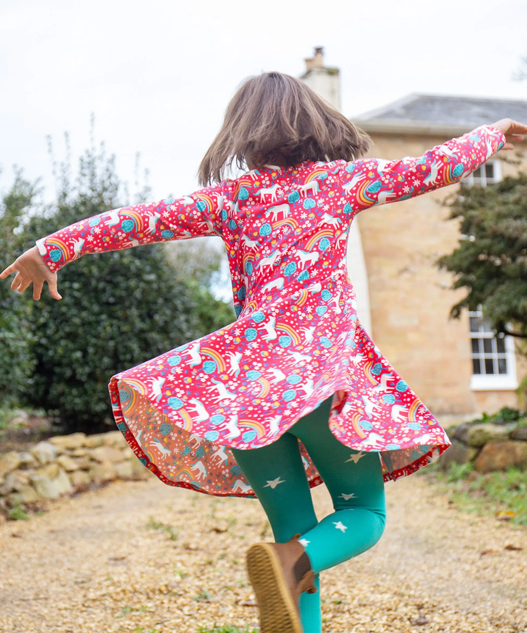 Frugi Sofia Skater Dress - Wild Horses