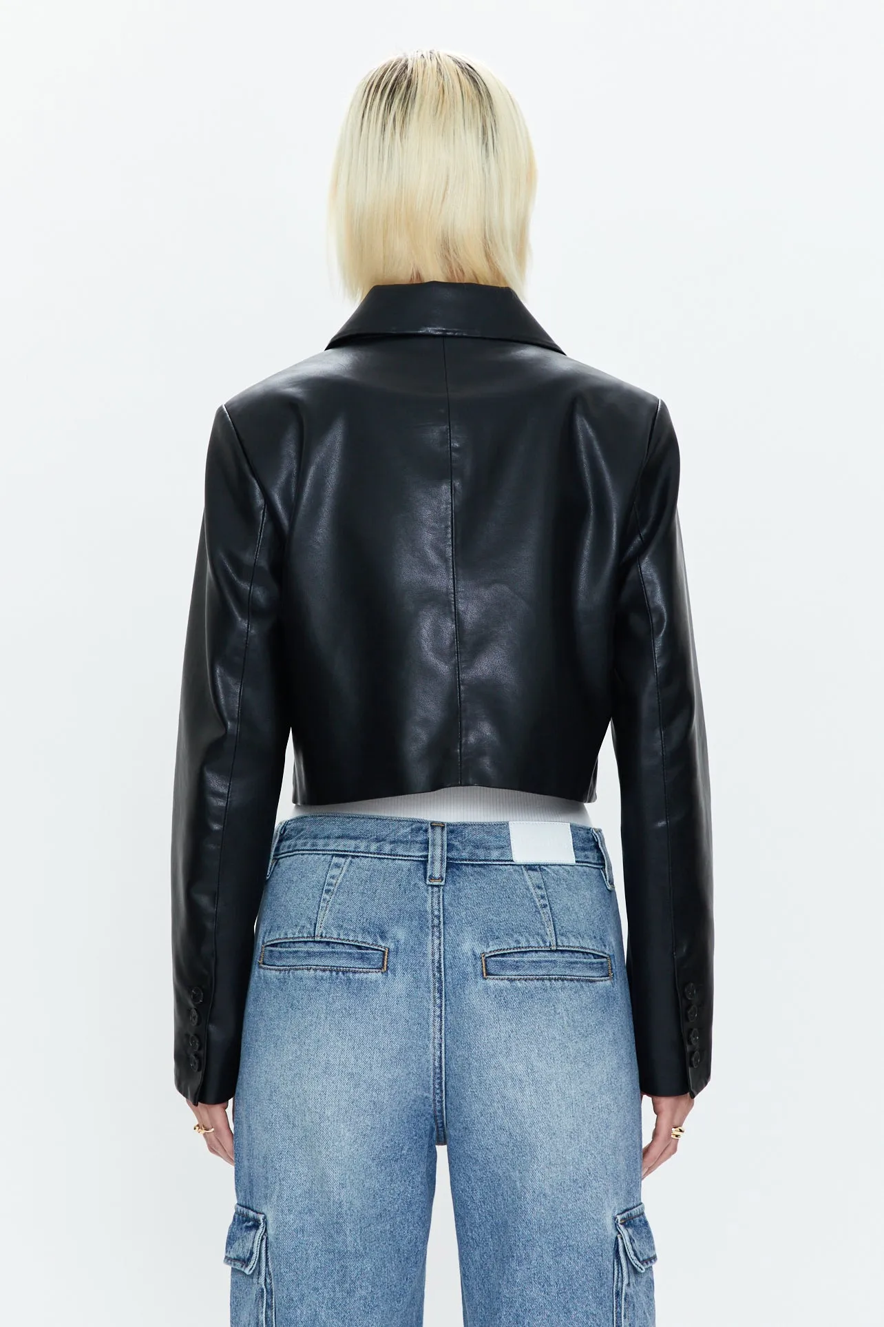 Jolie Cropped Blazer - Noir