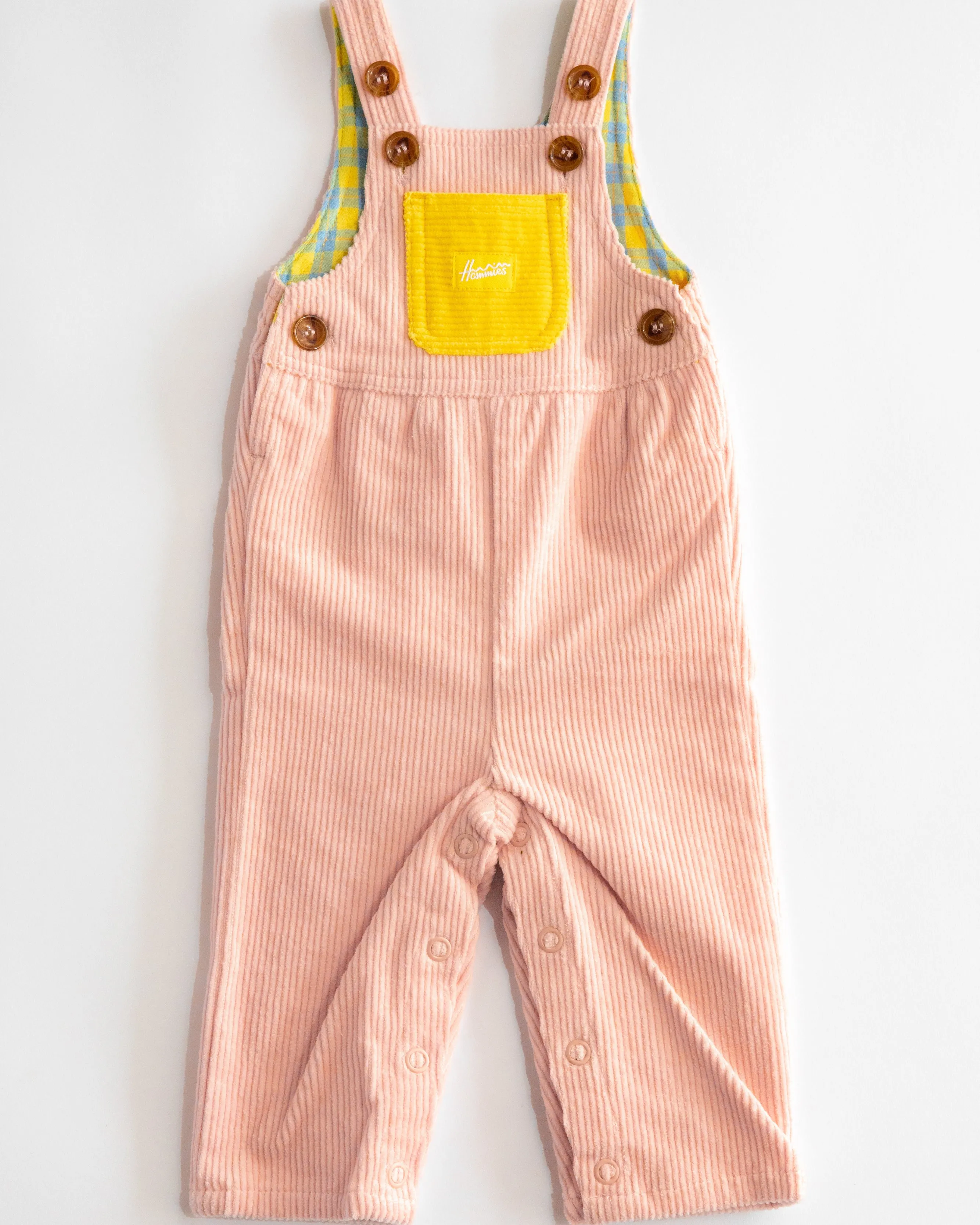 Kid's Overall (Powder Pink/Yellow)