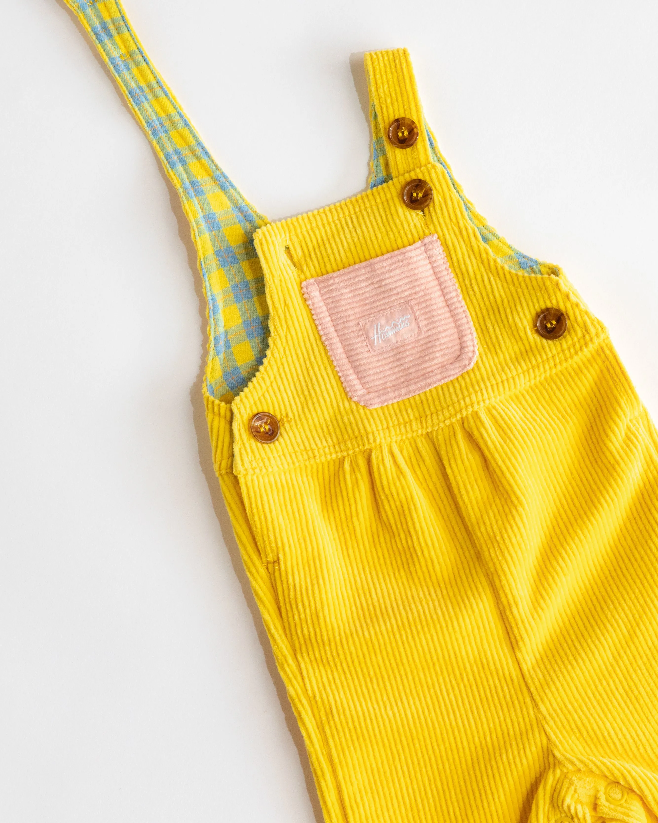 Kid's Overall (Yellow/Powder Pink)