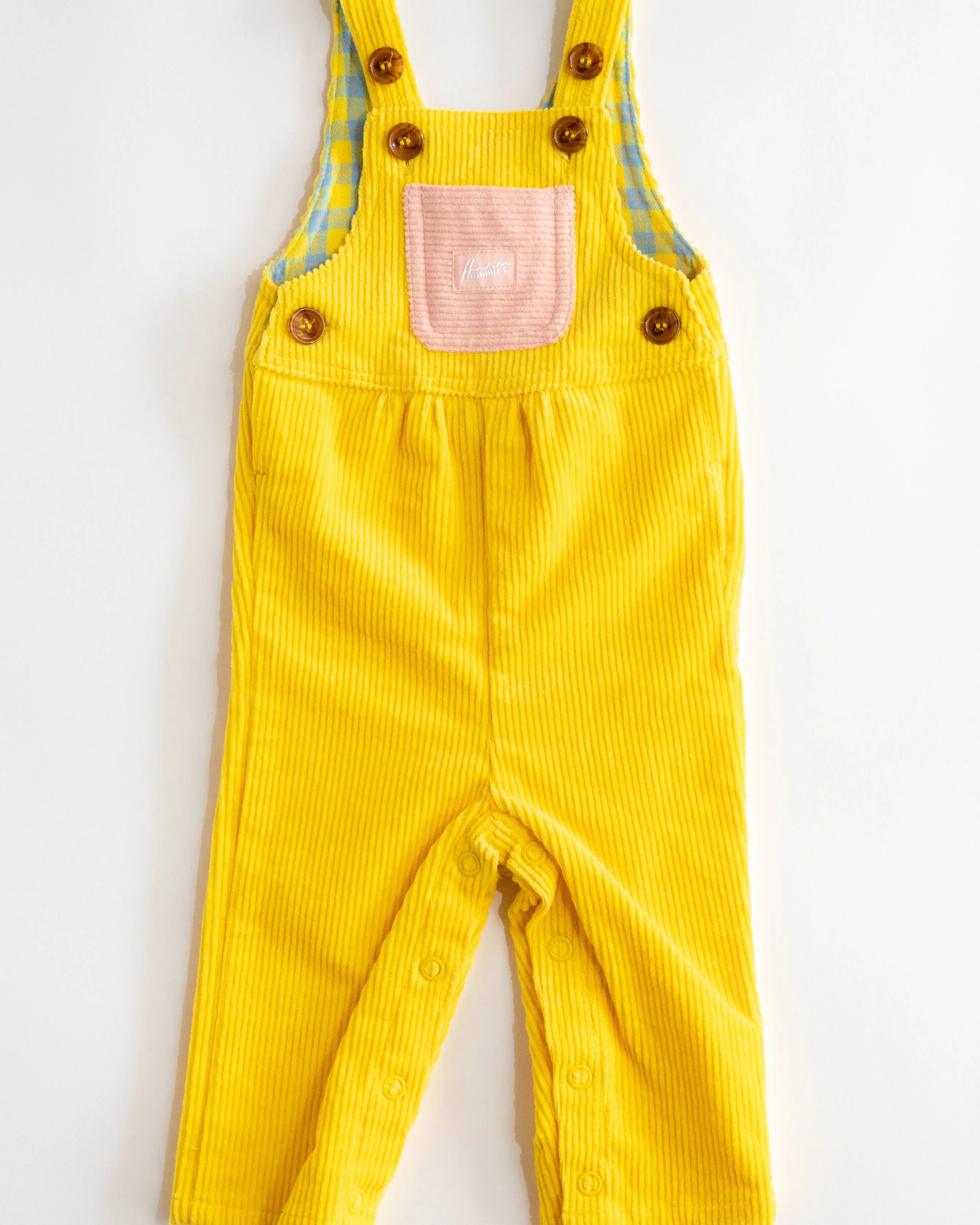 Kid's Overall (Yellow/Powder Pink)