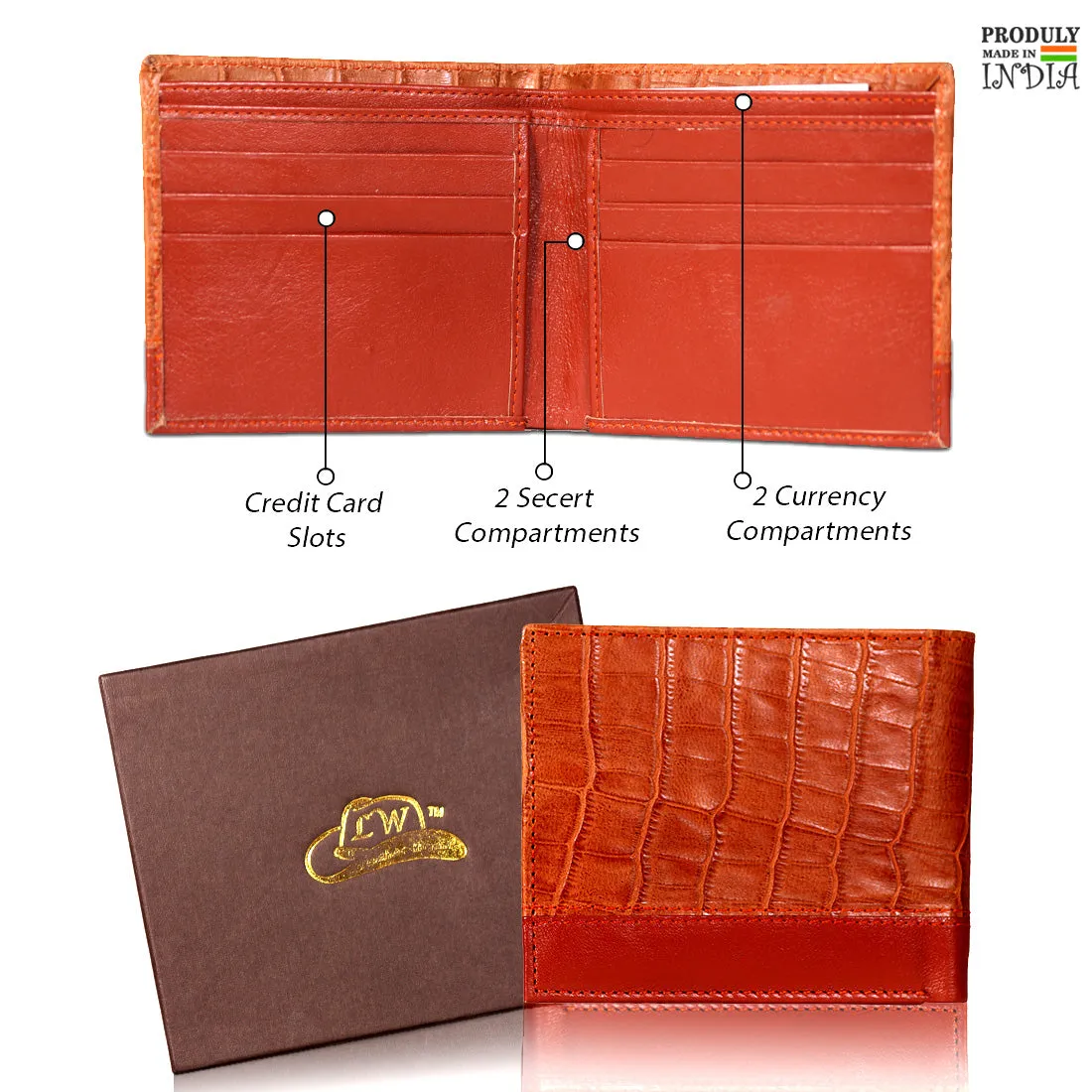 Leather World Genuine Leather Wallet For Men