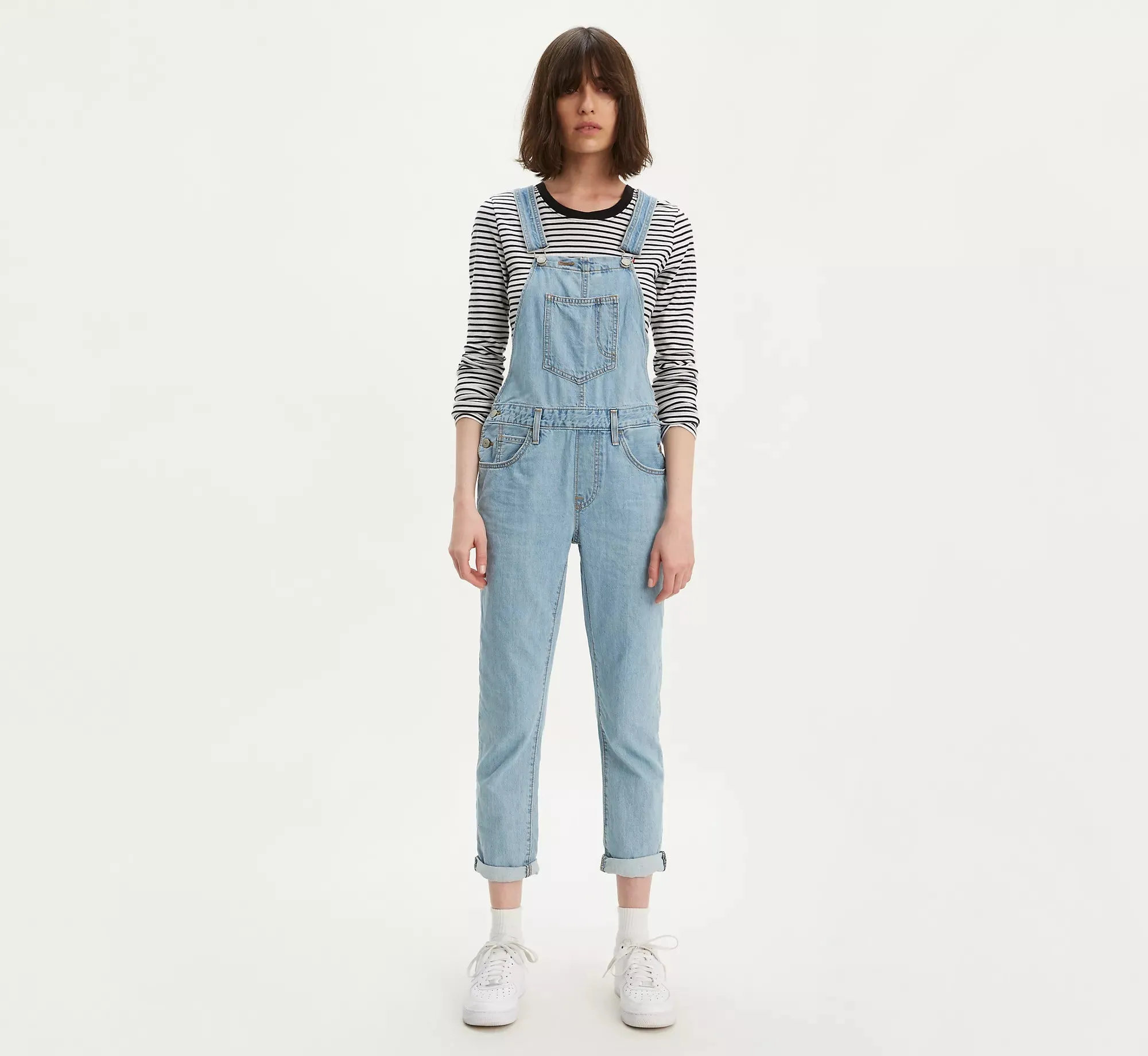 Levi's Light Wash Denim Overalls (M)