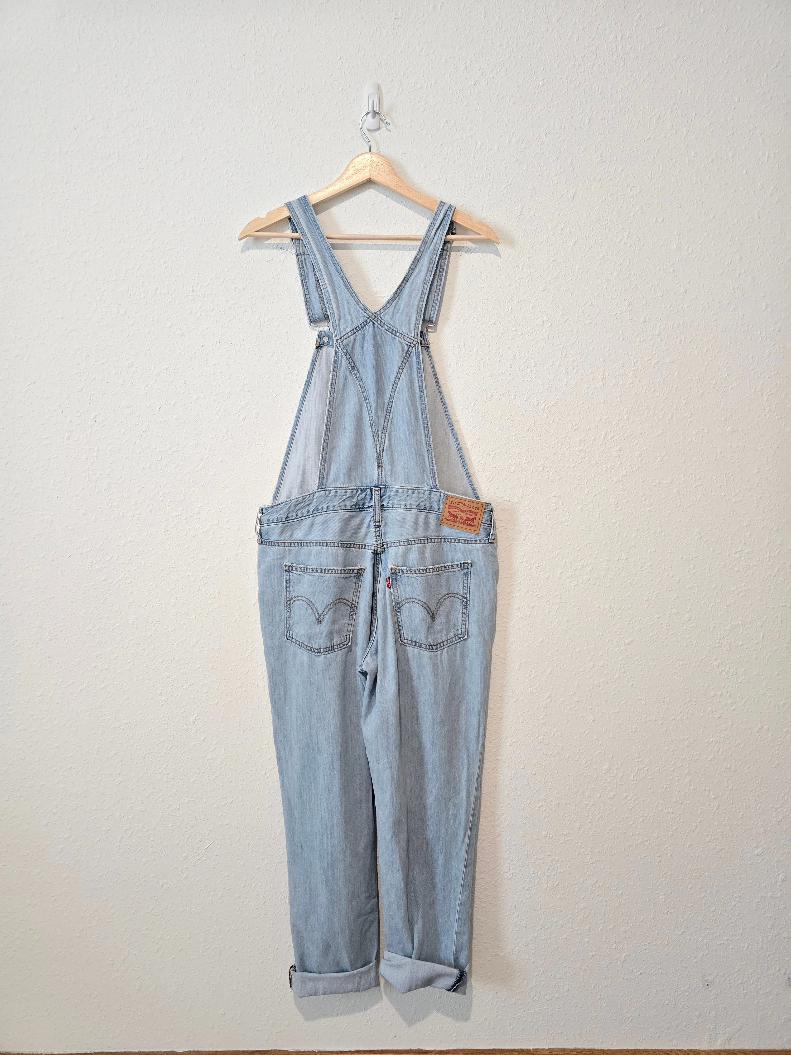 Levi's Light Wash Denim Overalls (M)