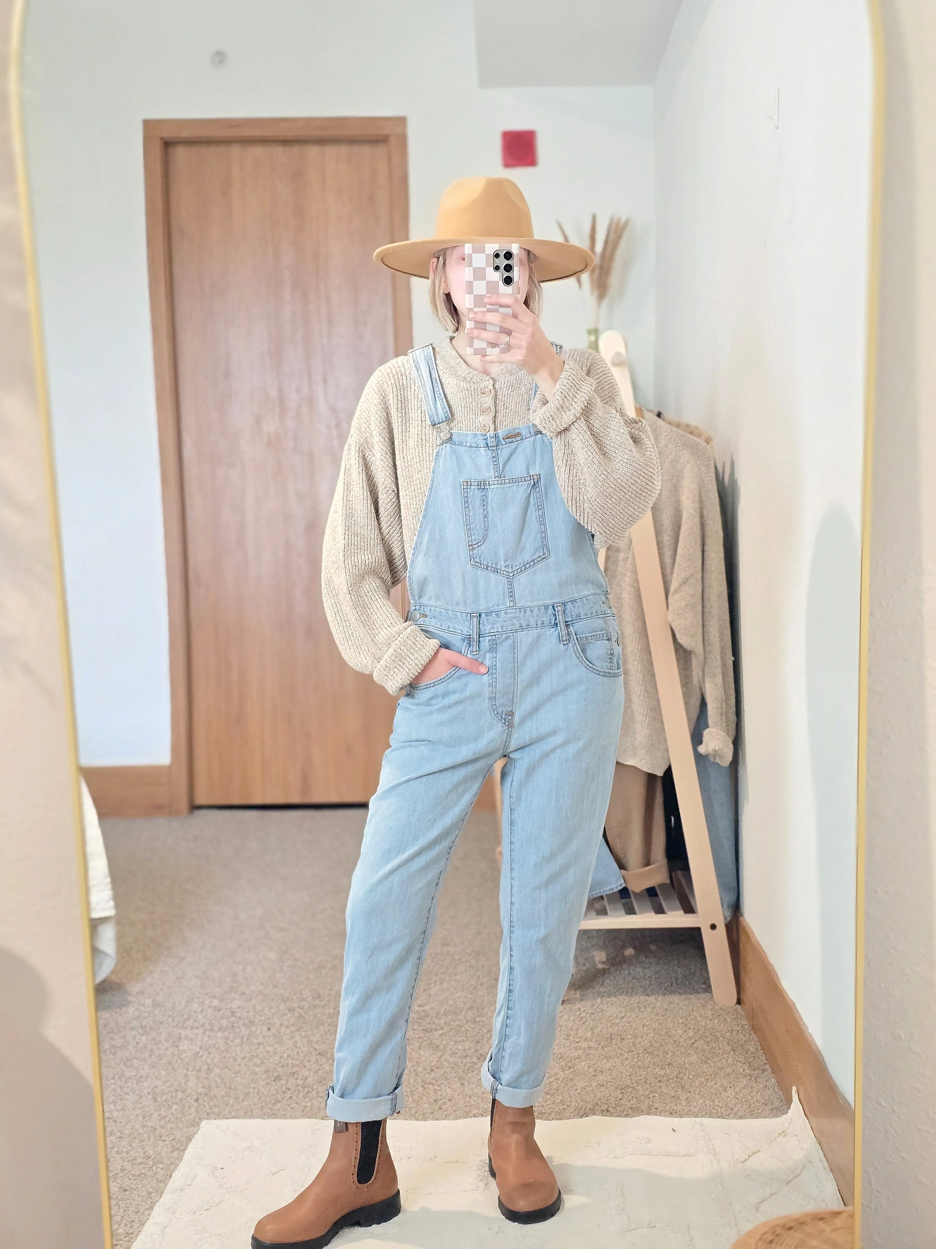 Levi's Light Wash Denim Overalls (M)