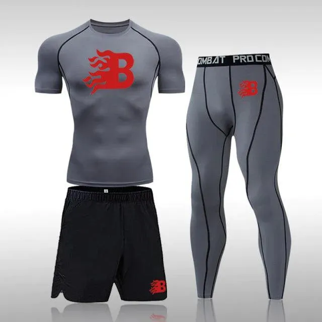 Men's Thermal Compression Tights Leggings Set