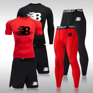 Men's Thermal Compression Tights Leggings Set