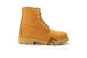 MEN'S WORK BOOTS 6" WATERPROOF LIGHT WEIGHT COMFORTABLE WHEAT COLOR | 1068