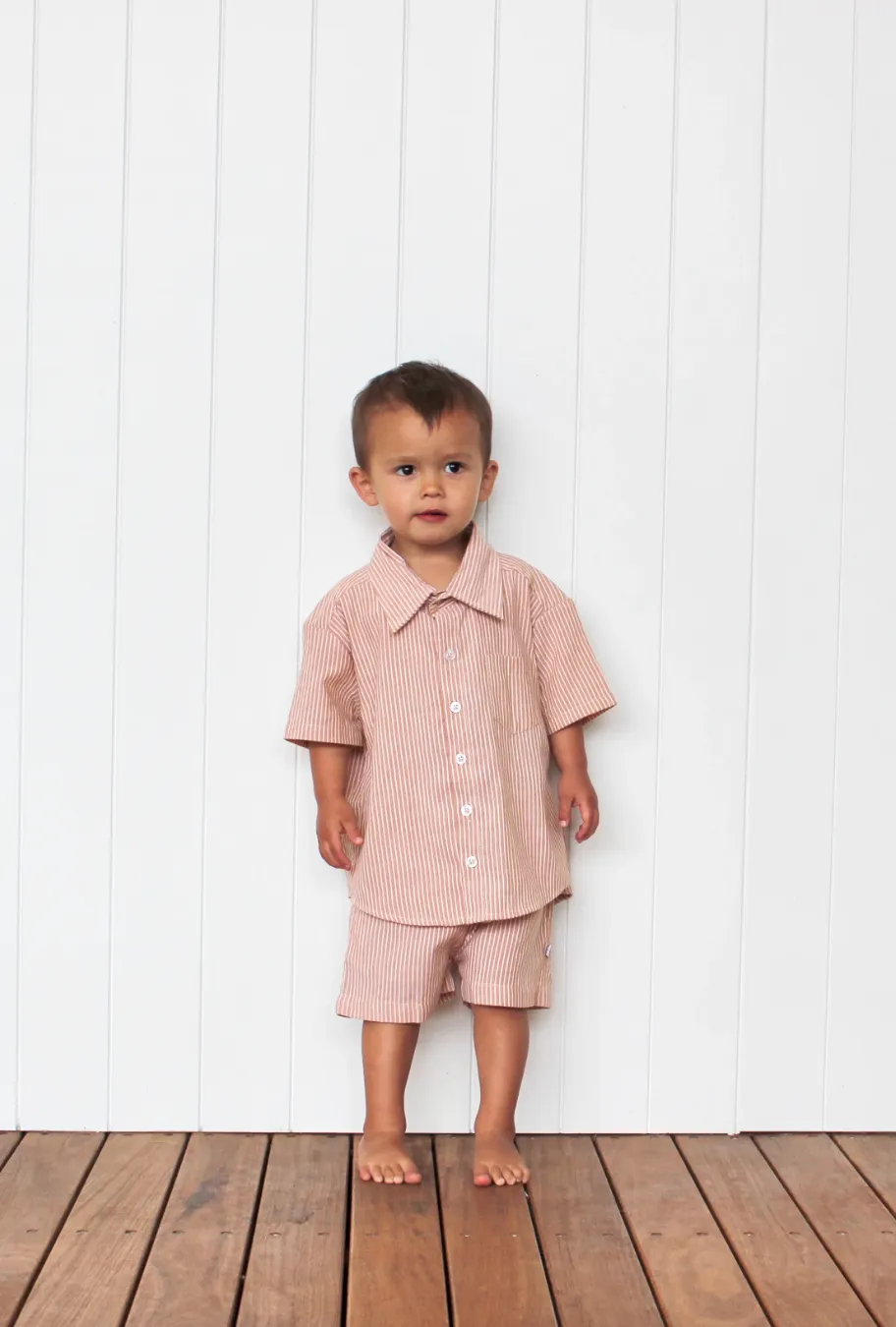 Mocha Stripe Dress Shirt