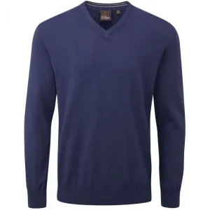 Oscar Jacobson Constable Pullover Navy