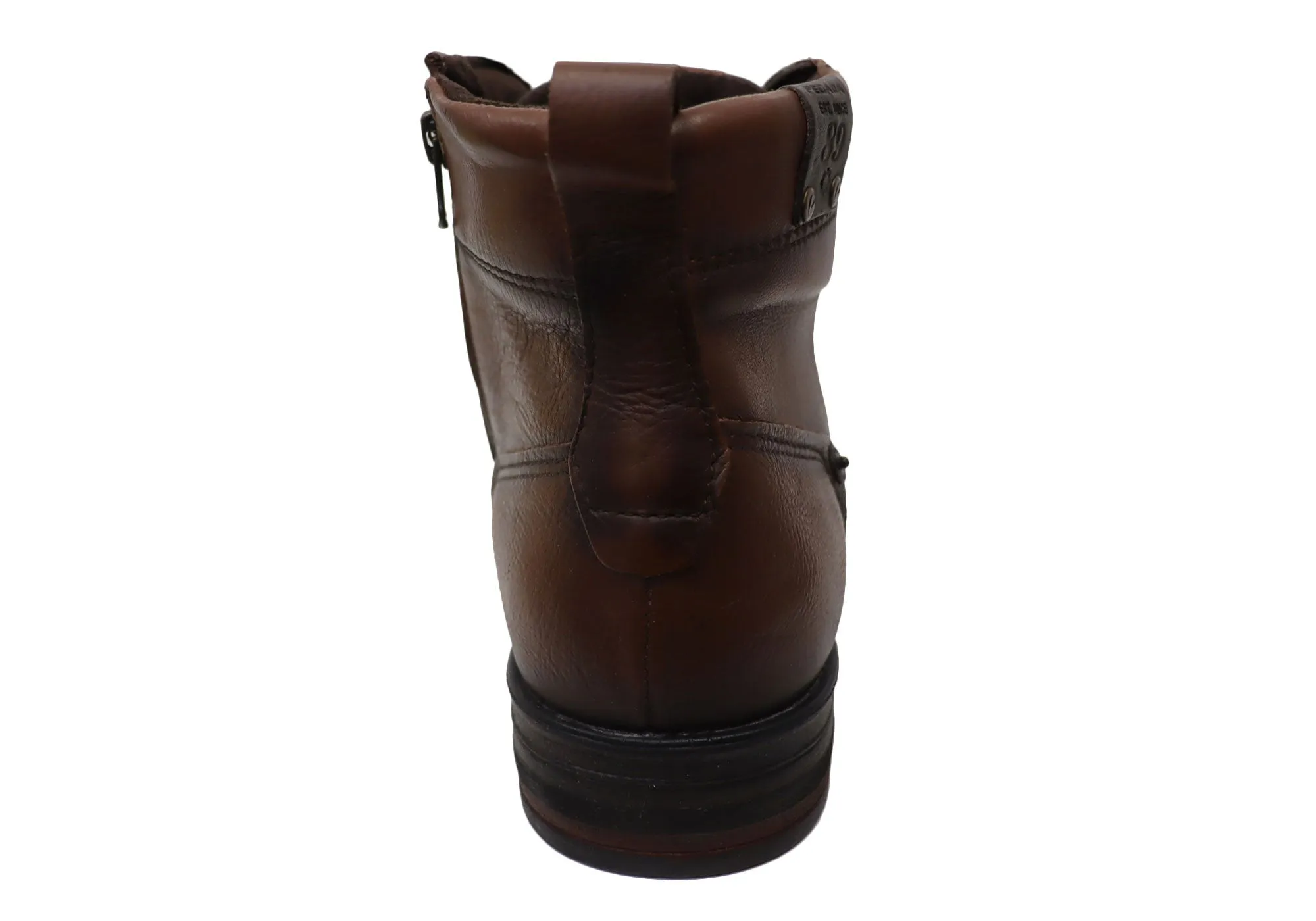 Pegada Brazen Mens Comfortable Leather Boots Made In Brazil