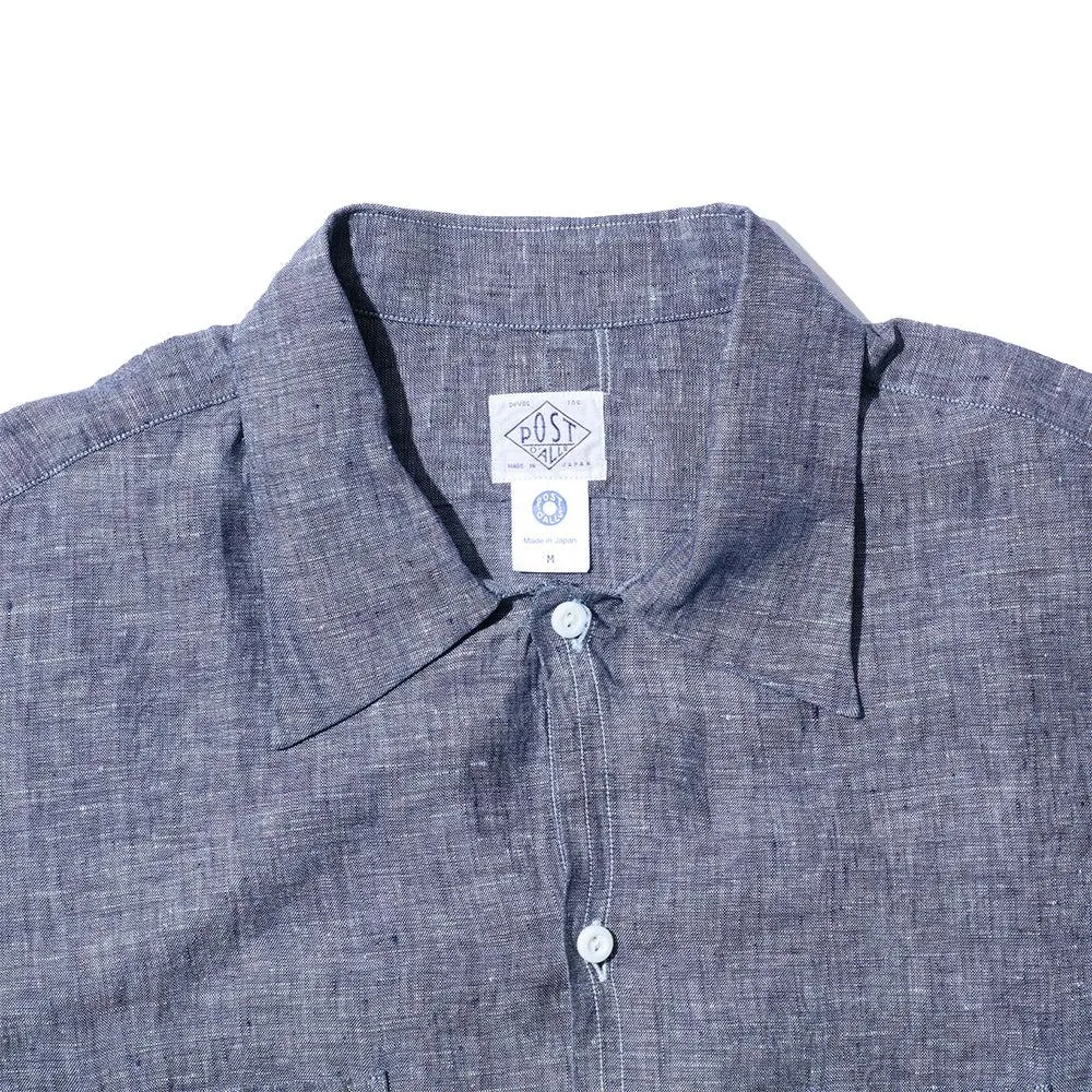 Post Overalls Neutra 4 Linen Breeze S/S Shirt Chambray