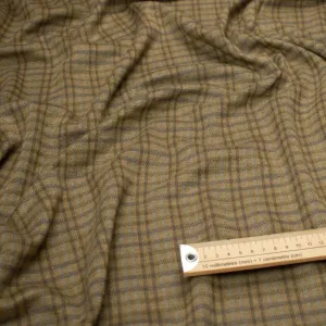 Printed Knits Design-150 Grey & Tan Checks