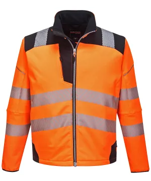 PW3 Hi-vis softshell jacket (T402) | Orange/Black