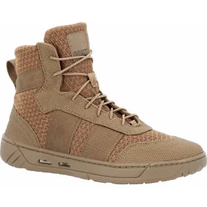 Rocky Mens Coronado Chukka Coyote Brown Mesh Military Boots