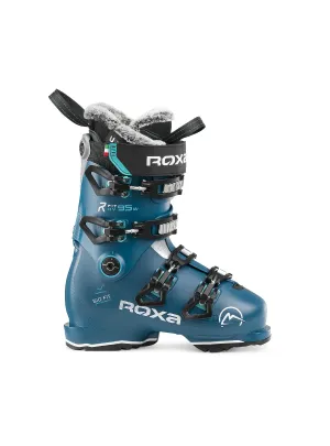 Roxa R-Fit W 95 Women’s Ski Boots - Petrol/Mint | Stylish and Comfortable Performance for Intermediate Skiing