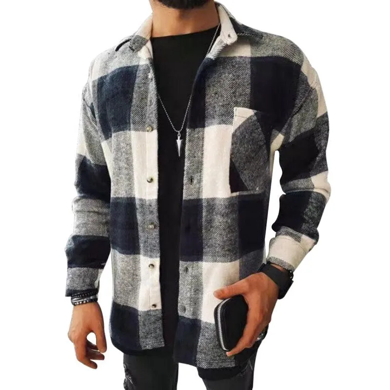 Stylish Plaid Loose Shirt