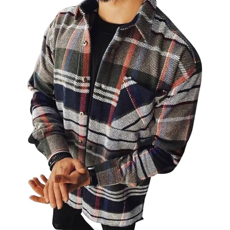 Stylish Plaid Loose Shirt