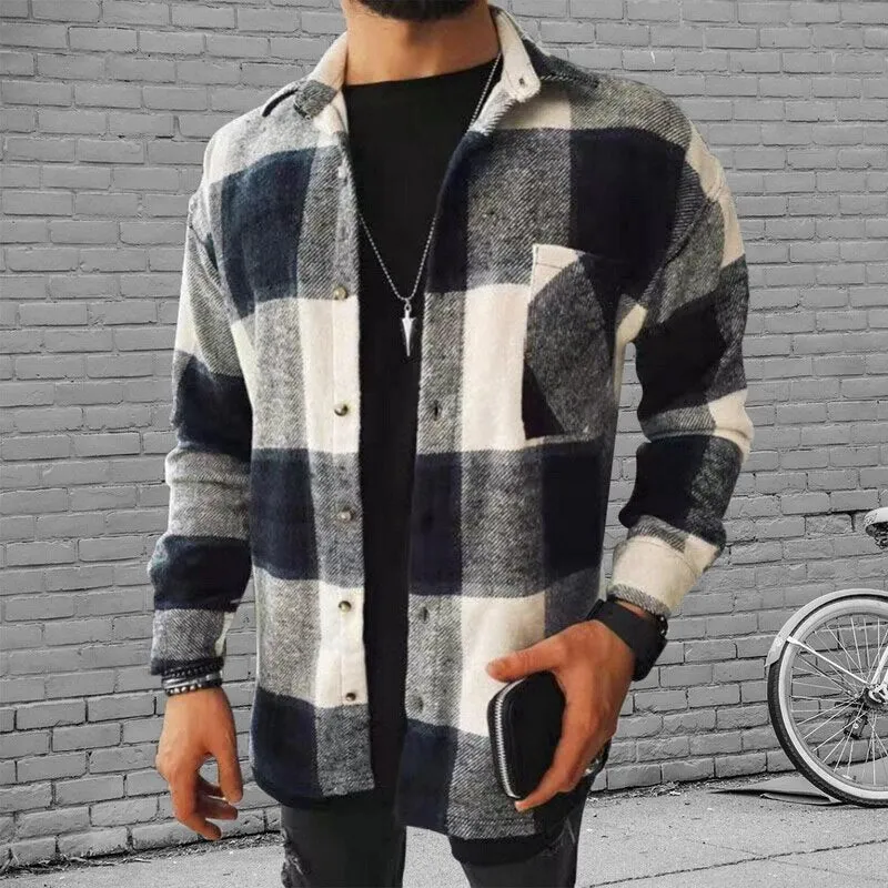 Stylish Plaid Loose Shirt