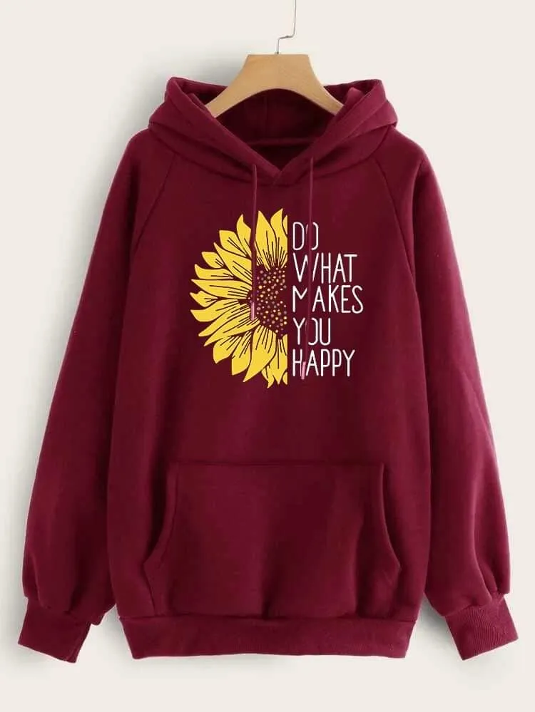 Sunflower Winter Warm Hoodies And Sweatshirts