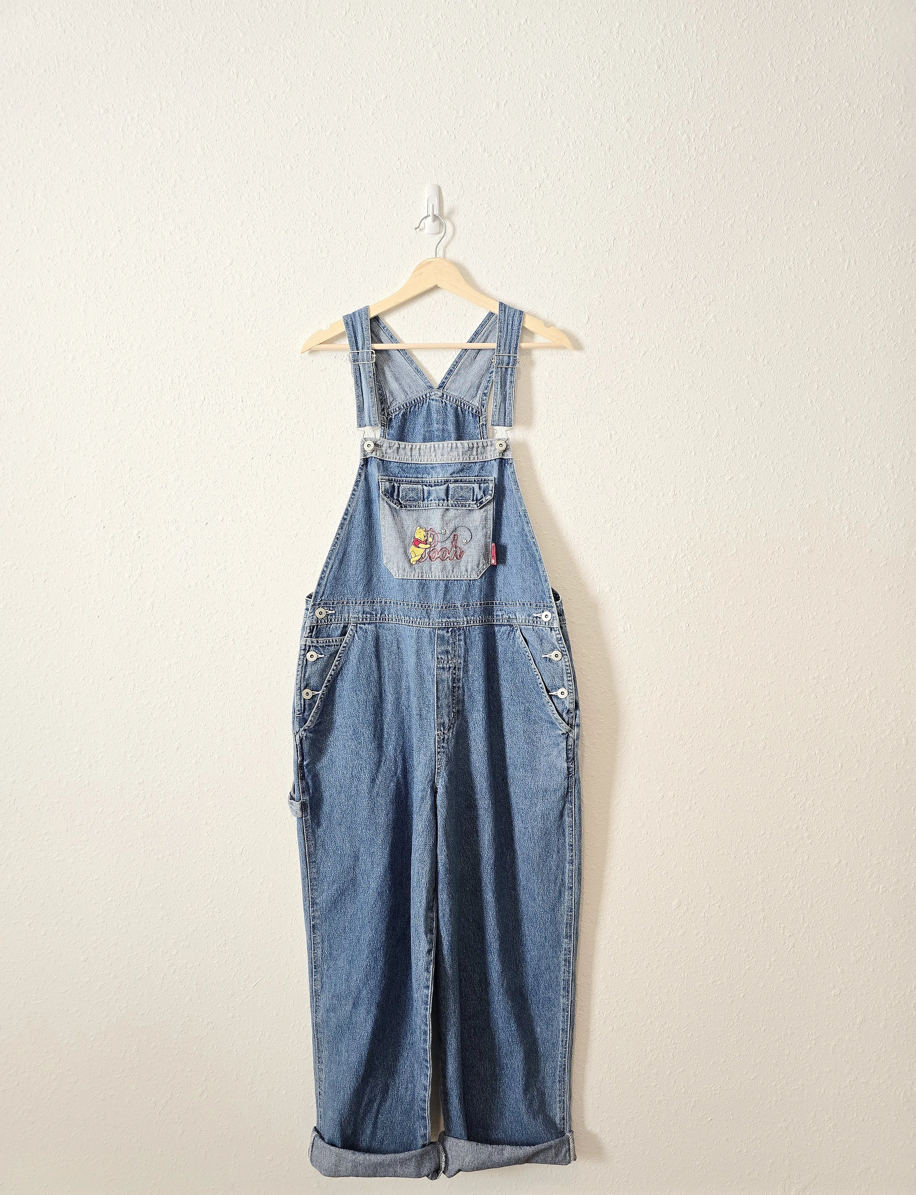 Vintage Pooh Denim Overalls (L)