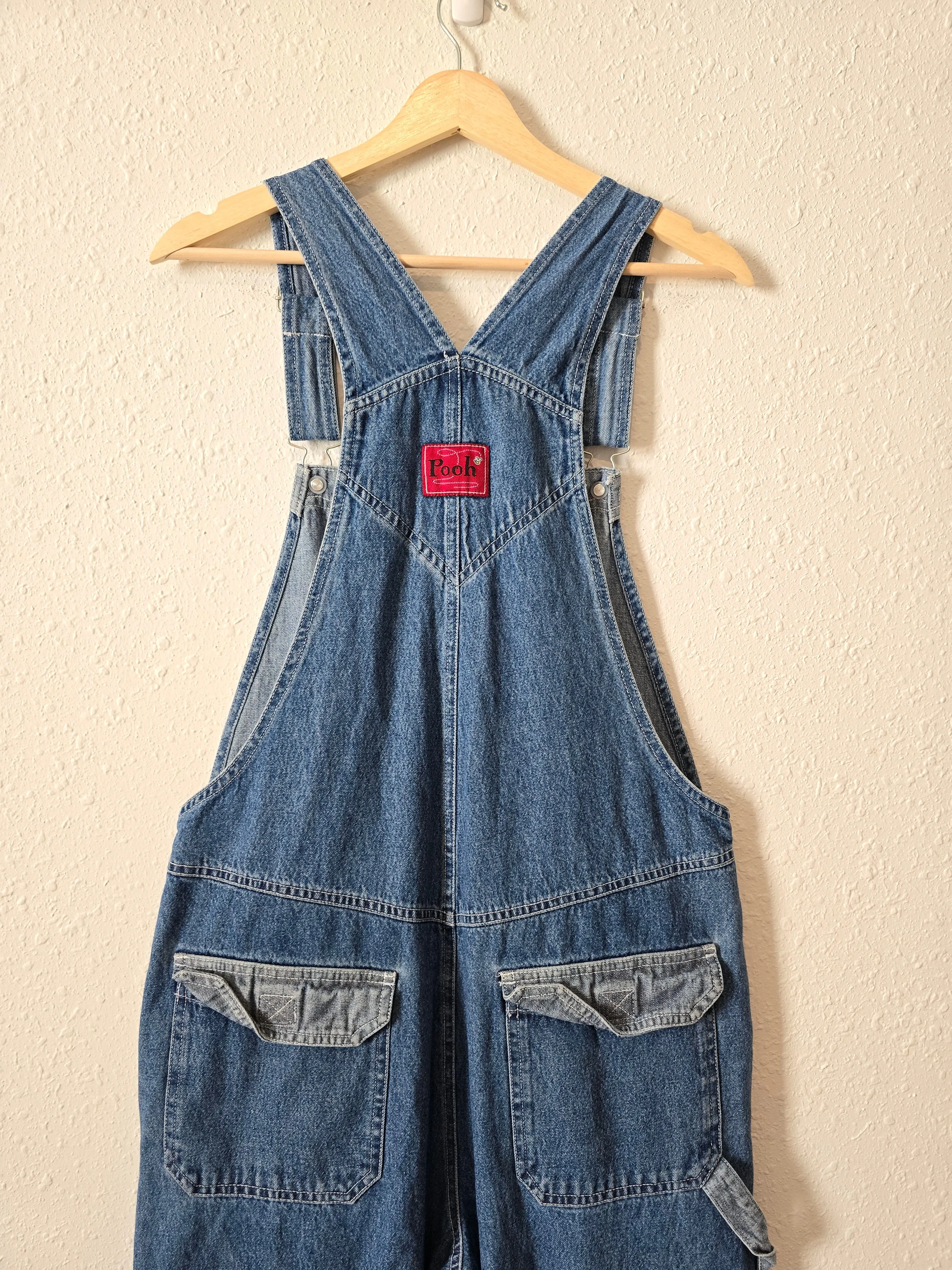 Vintage Pooh Denim Overalls (L)