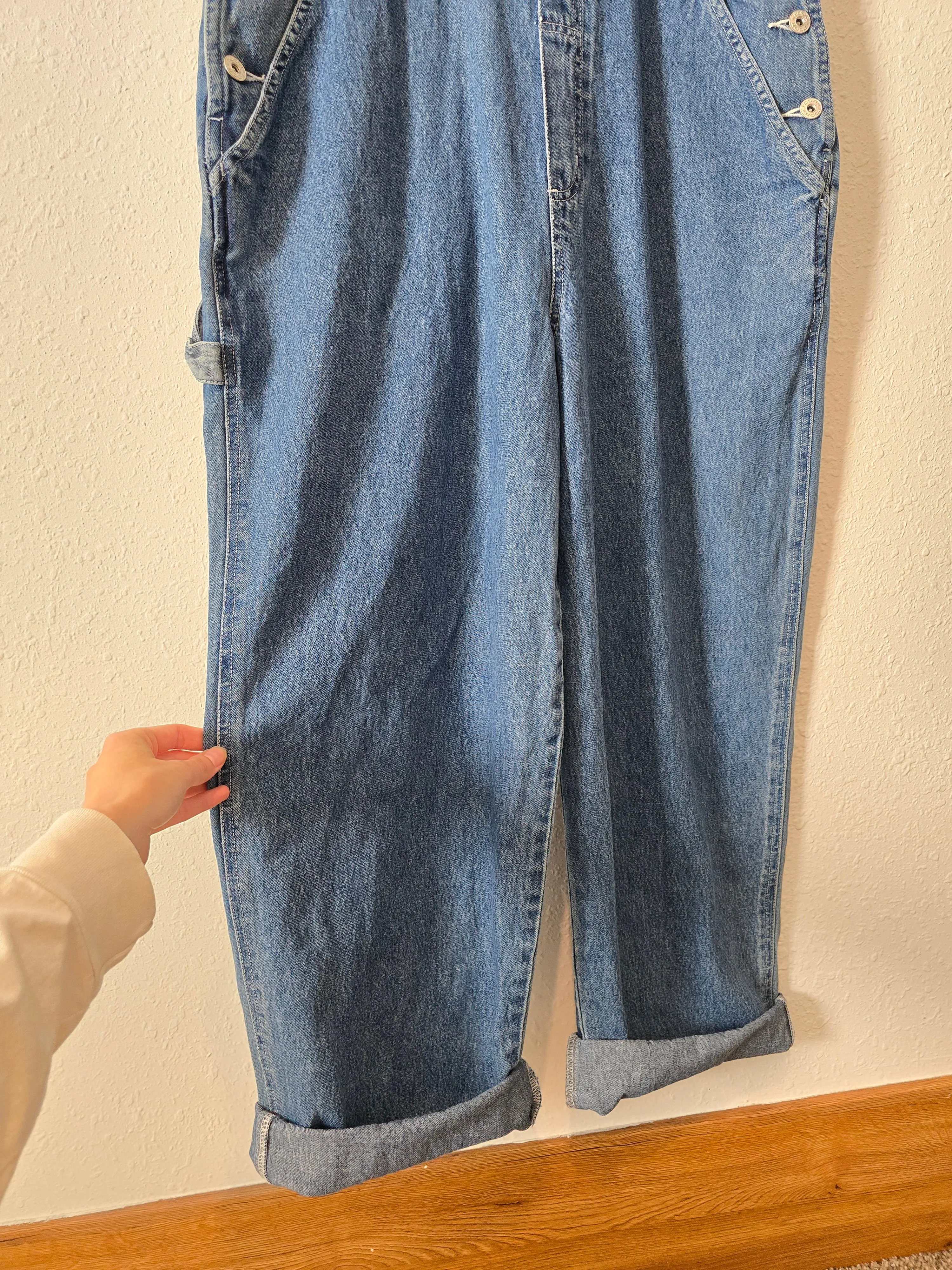 Vintage Pooh Denim Overalls (L)