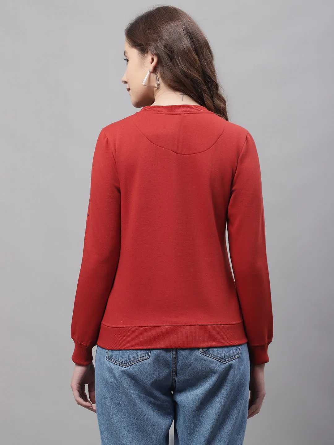 Women Rust Sweatshirt