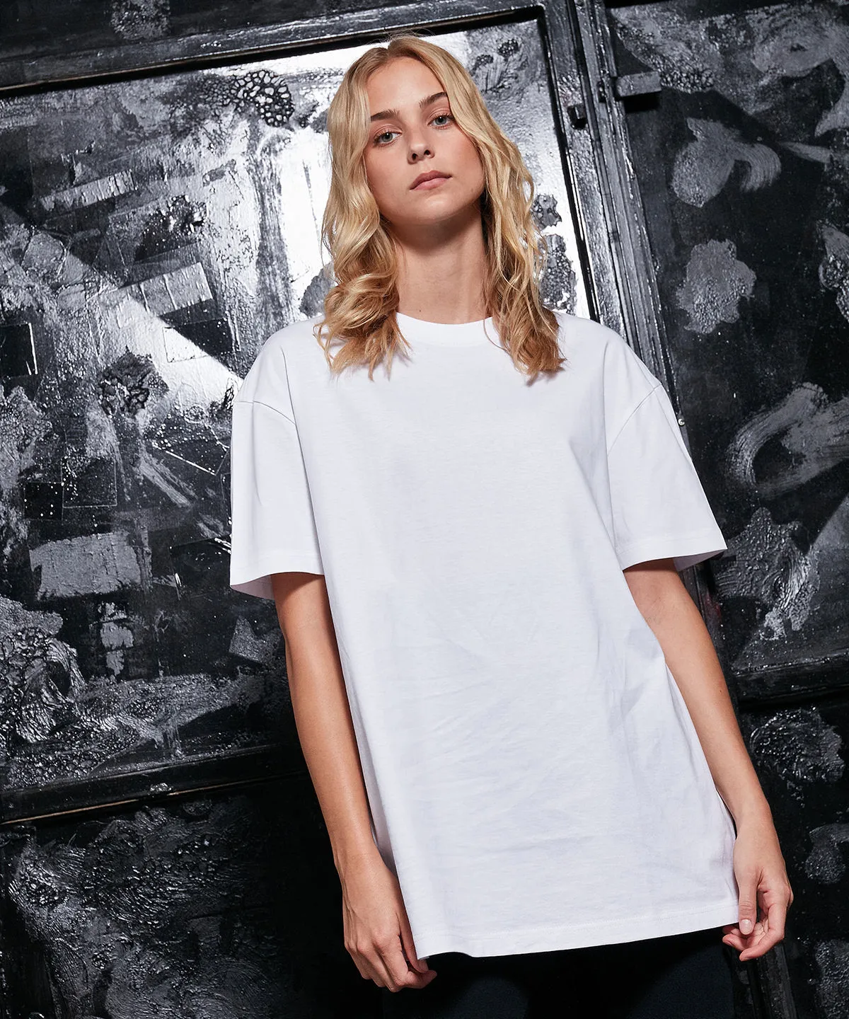 Womens oversized boyfriend tee | Soft Salvia