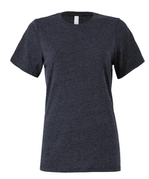 Womens relaxed Jersey short sleeve tee | Heather Navy