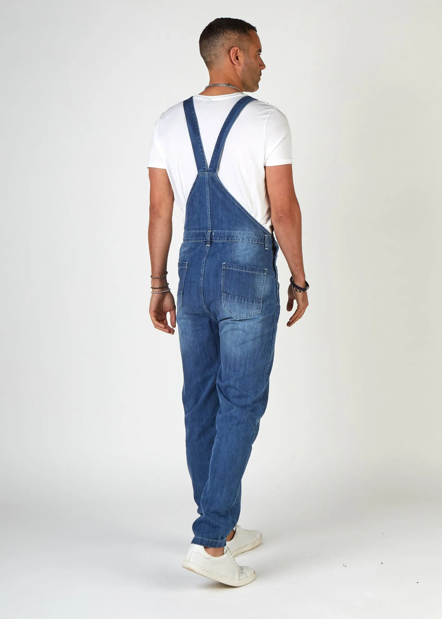 Z_BERTIE Mens Relaxed Fit Dungarees Midwash