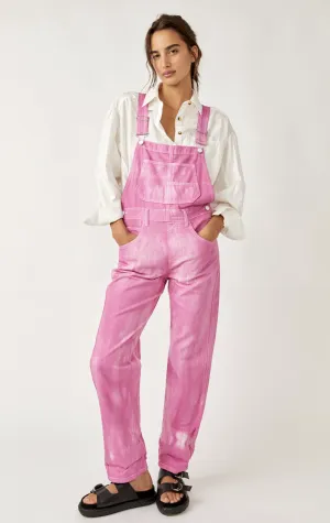 Ziggy Pink Denim Overall